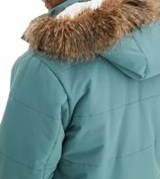 Herren Funktionsjacke mit Fellkapuze nachhaltiger gesteppter Parka Outdoor-Jacke mit abnehmbarer Kapuze 948068 Graugrün Herren Funktionsjacke mit Fellkapuze nachhaltiger gesteppter Parka Outdoor-Jacke mit abnehmbarer Kapuze 948068 Graugrün