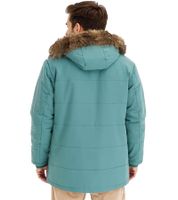 Herren Funktionsjacke mit Fellkapuze nachhaltiger gesteppter Parka Outdoor-Jacke mit abnehmbarer Kapuze 948068 Graugrün Herren Funktionsjacke mit Fellkapuze nachhaltiger gesteppter Parka Outdoor-Jacke mit abnehmbarer Kapuze 948068 Graugrün