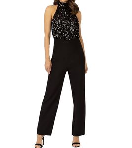 APART Women's Jumpsuit, Fashionable Summer One-Piece Vacation Outfit 53701 Black