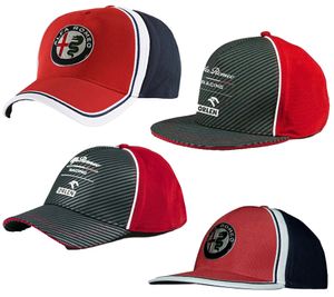 ALFA ROMEO baseball cap for men or women with logo on the front. Cotton cap in dark blue/red/white or gray/red/white.