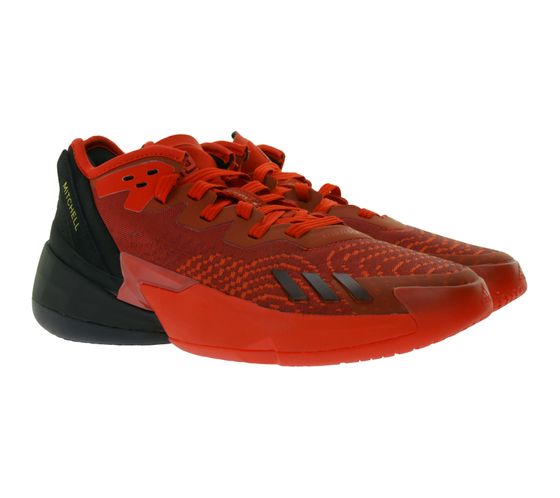 adidas D.O.N. Issue 4 Basketball-Schuhe nachhaltige Donovan Mitchell Style Hallen-Schuhe mit Bounce Sohle GX6886 Rot