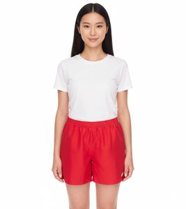 Outfitter OCEAN FABRICS short d'entraînement pour femme pantalon de sport durable Tahi Match OUT-W-1032-OTW Rouge