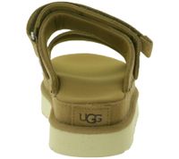 UGG Australia Goldenstar Slide, sandali con plateau da donna in vera pelle sostenibile con suola in EVA e chiusura in velcro, 1167399, beige o marrone