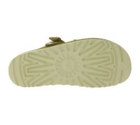 UGG Australia Goldenstar Slide, sandali con plateau da donna in vera pelle sostenibile con suola in EVA e chiusura in velcro, 1167399, beige o marrone