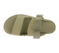 UGG Australia Goldenstar Slide, sandali con plateau da donna in vera pelle sostenibile con suola in EVA e chiusura in velcro, 1167399, beige o marrone