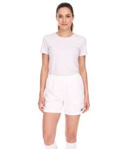 Pantalón corto de entrenamiento para mujer OCEAN FABRICS, pantalón deportivo sostenible Tahi Match OUT-W-1032-OTW Blanco