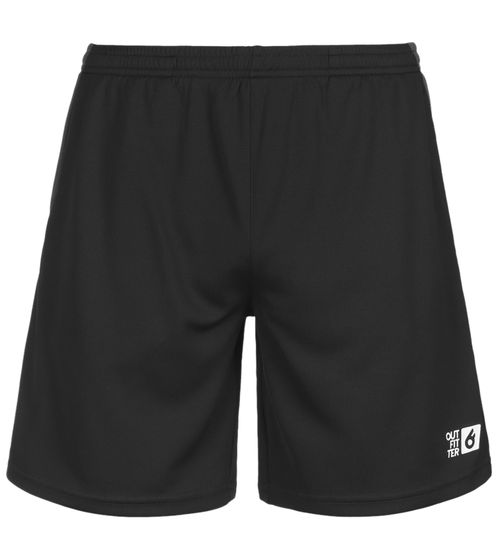 Outfitter OCEAN FABRICS Fitness-Shorts für Herren nachhaltige Sport-Hose Tahi Training OUT-M-1025-OTW Schwarz/Grau