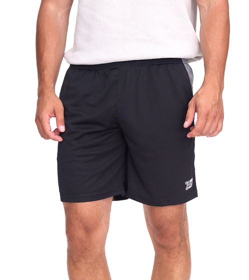 Outfitter OCEAN FABRICS Fitness-Shorts für Herren nachhaltige Sport-Hose Tahi Training OUT-M-1025-OTW Schwarz/Grau