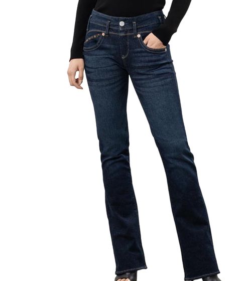 Herrlicher Damen Bootcut-Jeans stylische Denim-Hose Baumwoll-Hose 5832 RD300 059 Dunkelblau