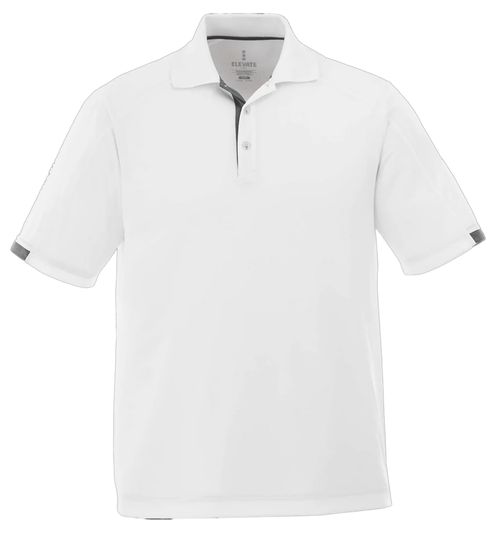 ELEVATE Kiso Herren Polo-Shirt Sport Polo-Hemd Pique-Strick Cool-Fit 150 g/m² 3908401 Weiß
