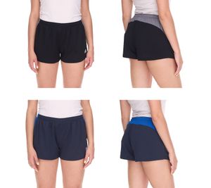 Outfitter OCEAN FABRICS short de fitness pour femme pantalon de sport durable Tahi Training OUT-W-1025-OTW en bleu marine/bleu ou noir/gris Outfitter OCEAN FABRICS short de fitness pour femme pantalon de sport durable Tahi Training OUT-W-1025-OTW en bleu marine/bleu ou noir/gris