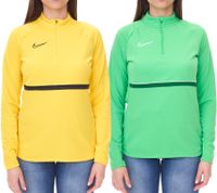 NIKE Academy 21 Dry Drill Longsleeve Damen Trainings-Top mit Half-Zip Sweatshirt mit Dry-Fit CV2653 in Gelb oder Grün