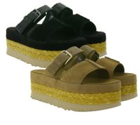Sandalias UGG Australia Aubrey Slide de piel auténtica para mujer, con plataforma y suela de EVA, color negro (1167451) Sandalias UGG Australia Aubrey Slide de piel auténtica para mujer, con plataforma y suela de EVA, color negro (1167451)