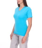 ELEVATE Kawartha nachhaltiges Damen T-Shirt schlichtes Baumwoll-Shirt 200 g/m2 Basic-Shirt Unterzieh-Shirt 3801743 Hellblau