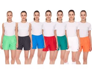 Pantalón corto de entrenamiento para mujer OCEAN FABRICS, pantalón deportivo sostenible Tahi Match OUT-W-1032-OTW en verde, rojo, naranja, blanco, azul o antracita.