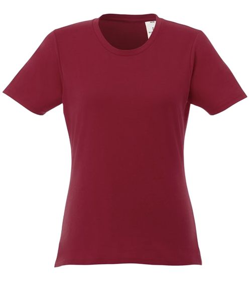 ELEVATE Heros Damen T-Shirt schlichtes Baumwoll-Shirt 150 g/m2 Basic-Shirt Unterzieh-Shirt 3802924 Burgundy-Rot