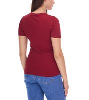 ELEVATE Heros Damen T-Shirt schlichtes Baumwoll-Shirt 150 g/m2 Basic-Shirt Unterzieh-Shirt 3802924 Burgundy-Rot