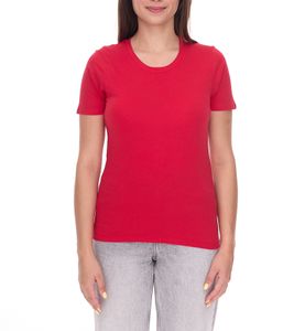 ELEVATE Heros Damen T-Shirt auch in 4XL schlichtes Baumwoll-Shirt 150 g/m2 Basic-Shirt Unterzieh-Shirt 3802925 Rot