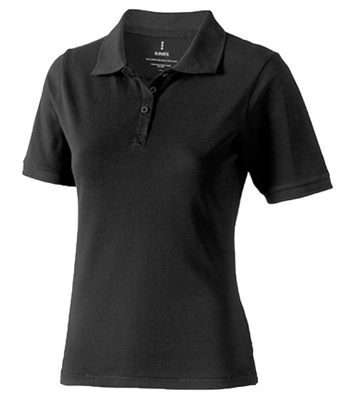 ELEVATE Helios Damen Polo-Shirt Baumwolle Polo-Hemd Pique-Strick 180 g/m² 38107980 meliert Anthrazit