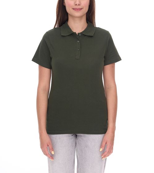 ELEVATE Helios Damen Polo-Shirt Baumwolle Polo-Hemd Pique-Strick 180 g/m² 3810770 Army Dunkel-Grün