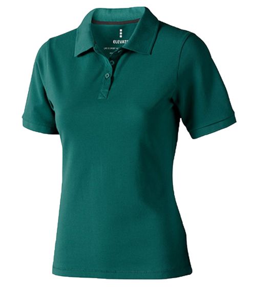 ELEVATE Helios Damen Polo-Shirt Baumwolle Polo-Hemd Pique-Strick 180 g/m² 3810760 Forest Dunkel-Grün
