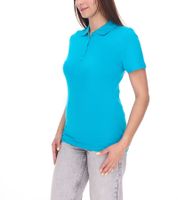 ELEVATE Helios Damen Polo-Shirt Baumwolle Polo-Hemd Pique-Strick 180 g/m² 3810751 Aqua-Blau