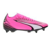 Chaussures de football PUMA Ultra Match MXSG avec technologie GripControl Pro, chaussures d'entraînement, chaussures de sport, chaussures à lacets, 107753 01, rose/noir