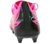 Chaussures de football PUMA Ultra Match MXSG avec technologie GripControl Pro, chaussures d'entraînement, chaussures de sport, chaussures à lacets, 107753 01, rose/noir