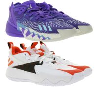 adidas Basketball-Schuhe nachhaltige Hallen-Schuhe Sneaker HR0710 Donovan Mitchell D.O.N. Issue 4 in Lila/Blau/Beige oder GY8965 Damian Lillards Certified Extply 2.0 in Weiß/Rot/Schwarz