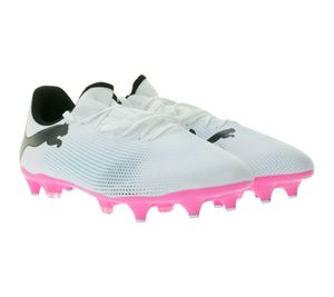 PUMA Future 7 Play Mxsg Men's Football Boots Screw-in Studs with Motion Technology Training Shoes 107722 01 White