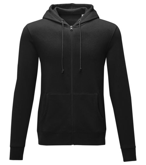 ELEVATE Theron Herren Sweat-Jacke mit 240 g/m2 Baumwoll-Sweater Kapuzen-Pullover Hoodie Größe Größen 3822999 Schwarz