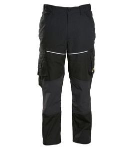 NORTHERN COUNTRY Men's Work Trousers with Cordura Knee Reinforcement, Workwear, DIY Trousers, 88968456, Black