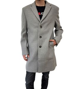 bruno banani Men's Spring Coat, Simple Business Coat, Basic Coat, Spring Jacket, 50593852 Gray
