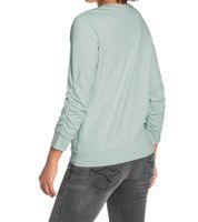 KangaROOS Women's Sweatshirt with Gathered Sleeves, Cotton Sweater 41267352, Mint Green