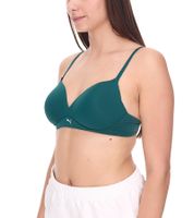 Reggiseno sportivo da donna PUMA Soft Bra, reggiseno da allenamento aderente da donna 935020 10 Verde