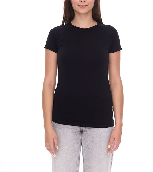 FAYN SPORTS Damen Sport-Shirt in nahtloser Konstruktion T-Shirt Rundhals-Shirt 33268120 Schwarz