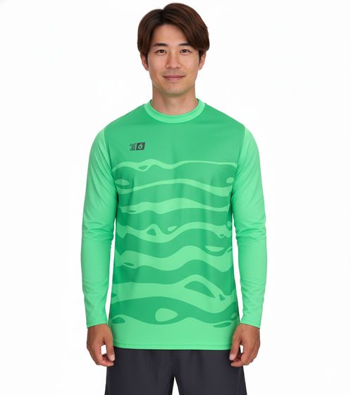 Outfitter OCEAN FABRICS Tahi Herren Torwart-Trikot Feuchtigkeitsregulierend und Schnelltrocknend Langarm-Shirt Fußball Longsleeve OUT-M-1033-OTW-25 Grün