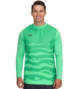 Outfitter OCEAN FABRICS Tahi Men's Goalkeeper Jersey, Moisture-wicking and quick-drying, long-sleeved soccer shirt, OUT-M-1033-OTW-25 Green