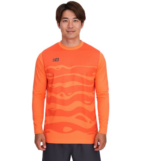 Outfitter OCEAN FABRICS Tahi Herren Torwart-Trikot Feuchtigkeitsregulierend und Schnelltrocknend Langarm-Shirt Fußball Longsleeve OUT-M-1033-OTW-81 Orange