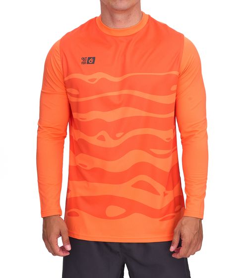 Outfitter OCEAN FABRICS Tahi Herren Torwart-Trikot Feuchtigkeitsregulierend und Schnelltrocknend Langarm-Shirt Fußball Longsleeve OUT-M-1033-OTW-81 Orange