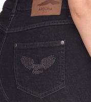 ARIZONA Damen Jeans nachhaltige Baumwoll-Hose stylische 7/8 Hose 94560133 Schwarz