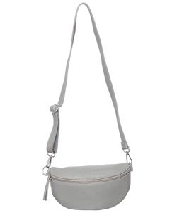 Bolso de hombro ZWILLINGSHERZ para mujer con correa extraíble, riñonera, bolso de noche moderno, 1416C-13 Gris Oscuro