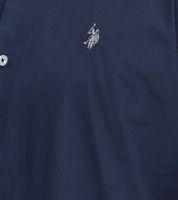 Chemise basique à manches longues pour homme U.S. POLO ASSN., en coton, taille US41 104 052 002696 379, bleu/blanc