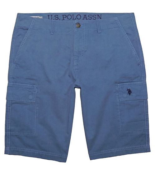 U.S. POLO ASSN. Men's Leisure Cargo Shorts, Lightweight Leisure Shorts with U.S. Polo Embroidery, Shorts 143 68147 52661 335 Light Blue