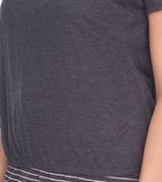 Ensemble femme ALIFE AND KICKIN Sunny, chemise et mini-robe en jersey rayé 65096421 Gris/Blanc