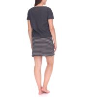 Ensemble femme ALIFE AND KICKIN Sunny, chemise et mini-robe en jersey rayé 65096421 Gris/Blanc