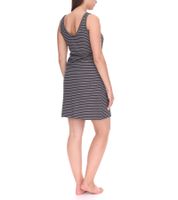 Ensemble femme ALIFE AND KICKIN Sunny, chemise et mini-robe en jersey rayé 65096421 Gris/Blanc