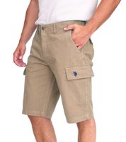Short cargo décontracté pour homme U.S. POLO ASSN., léger et décontracté avec broderie U.S. Polo, short 143 68147 52661 123 Beige