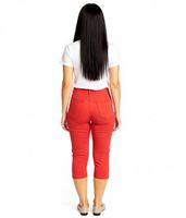 Capri femme ARIZONA, pantalon 3/4 en denim taille haute, jean décontracté, 99331807, rouge