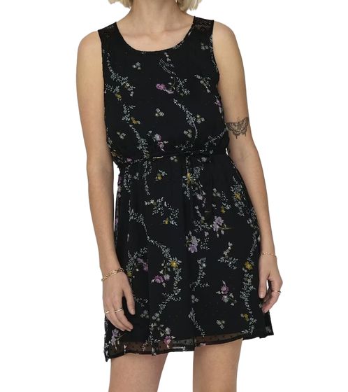 ONLY ONLAida Elisa Women's Mini Dress with Floral Print, Holiday Dress 34306763 Black